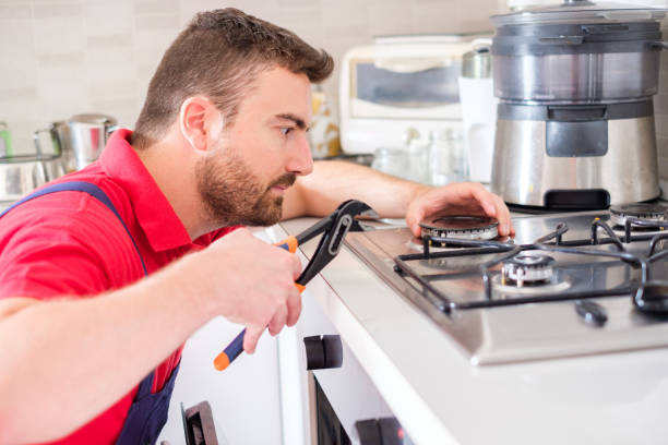 Servicing a residential gas range